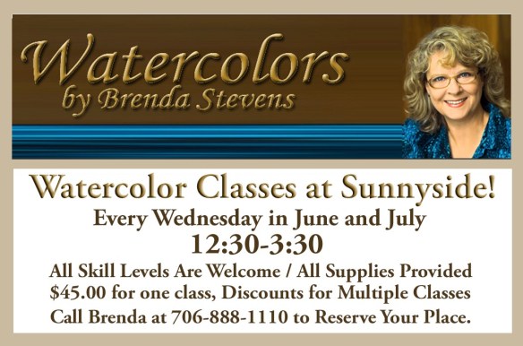 Weekly Watercolor flyer for blog